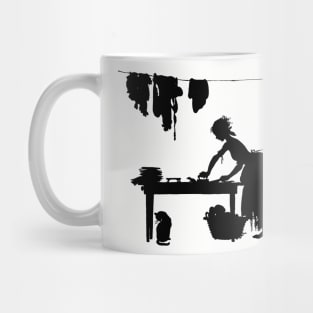 Arthur Rackham's Silouette Cinderella Laundry Mug